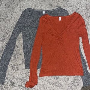 BP brand V neck long sleeve crop